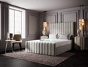 Casey Stripe Line Linear Winged Bed