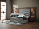 Adriana Chesterfield Upholstered Fabric Bed